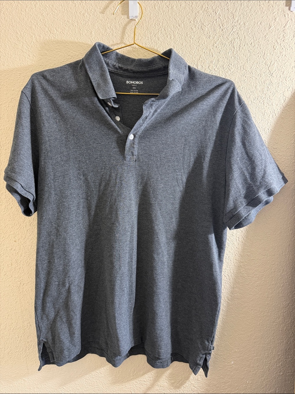 Bonobos Men’s Slate Heather Polo